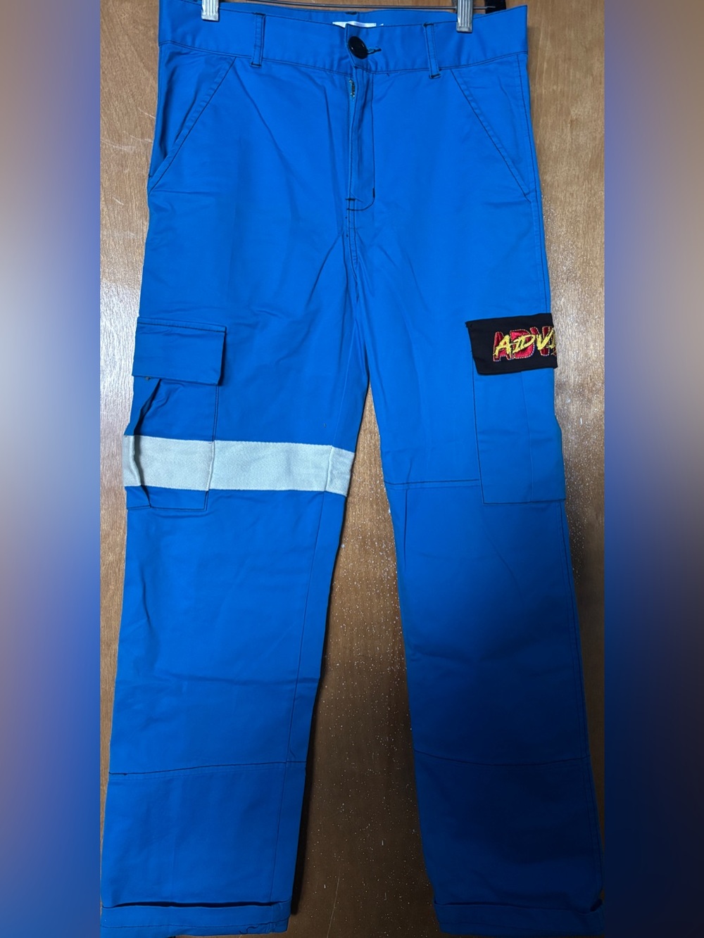 Advisry Blue Men’s Cargo Utility Pants with Reflective Trim Size 30 waist NWOT